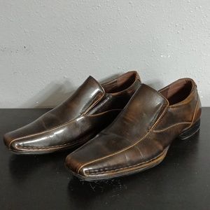 👟 David Stone Brown Loafers Size 10